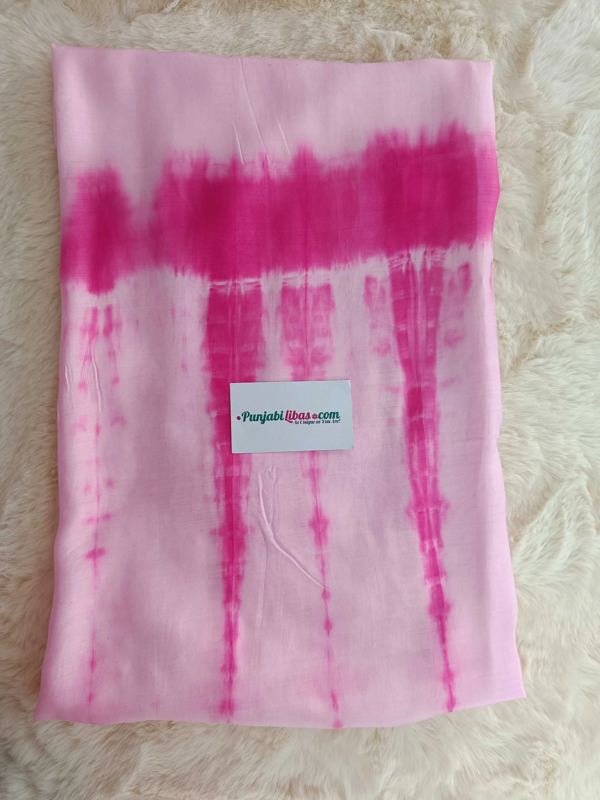 Burberry | Pink & Magenta | Tie-Dye & Embroidered Elegance | Unstitched Suit - Image 2