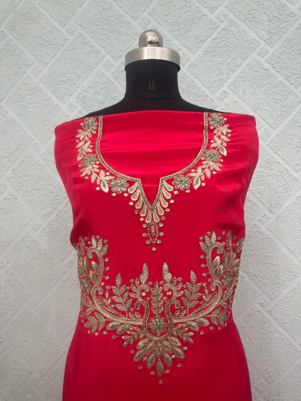 Pure Crave Embroidered Unstitched Suit Traditional Wear - Image 2