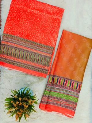 Crepe Fabric Unstitched Suit