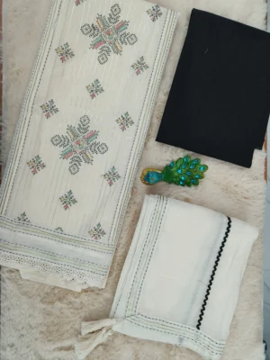 Cotton Pakistani Embroidery Unstitched Suit