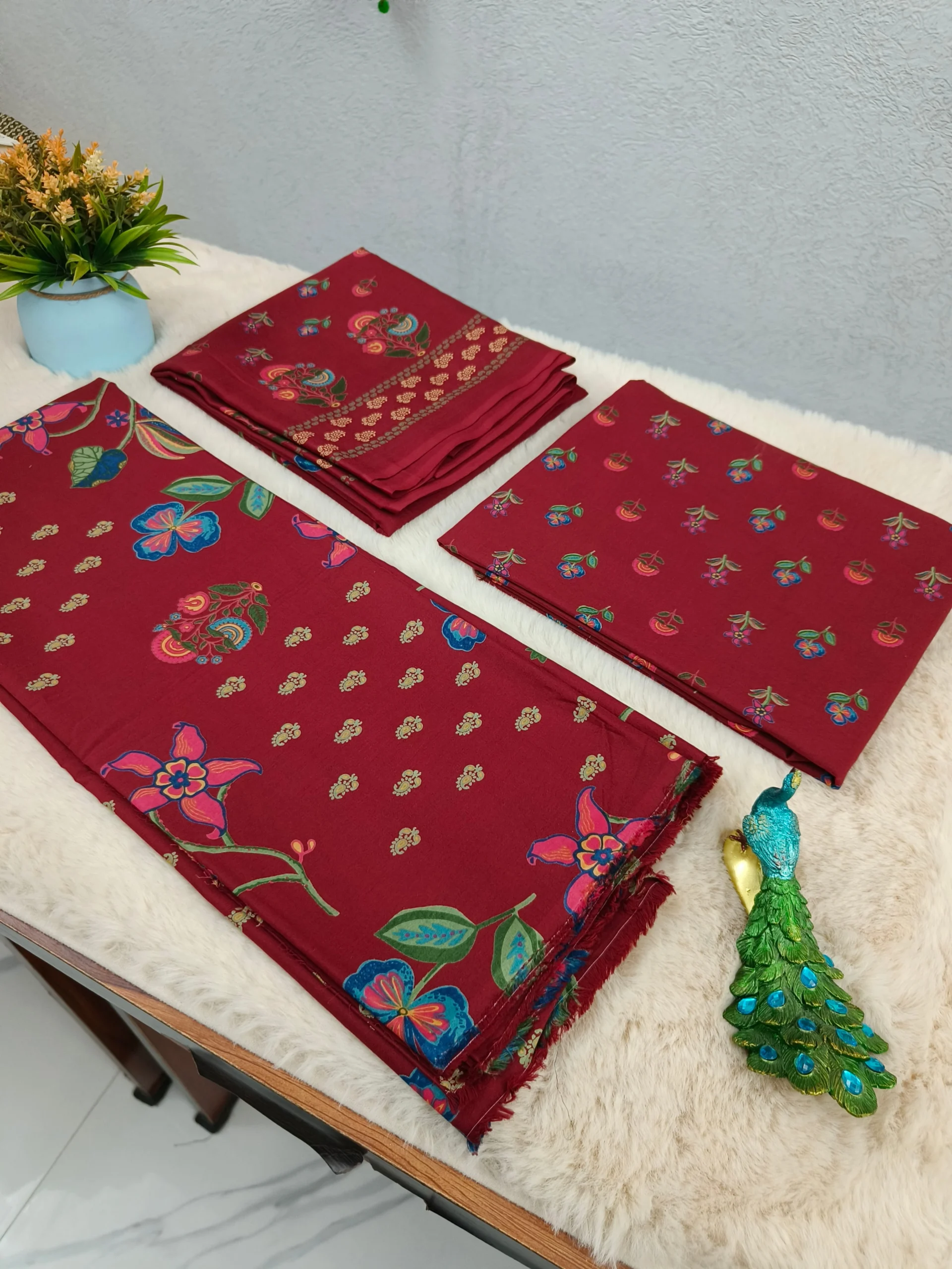 cotton-red-floral-printed-unstitched-suit