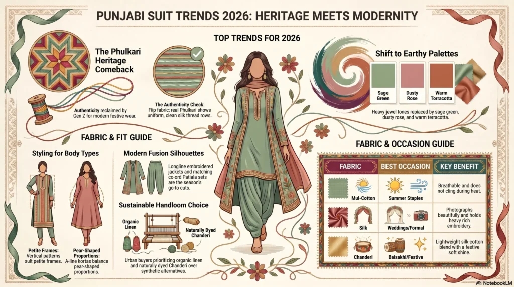 Punjabi Suits Latest Trends & Fabrics 2026