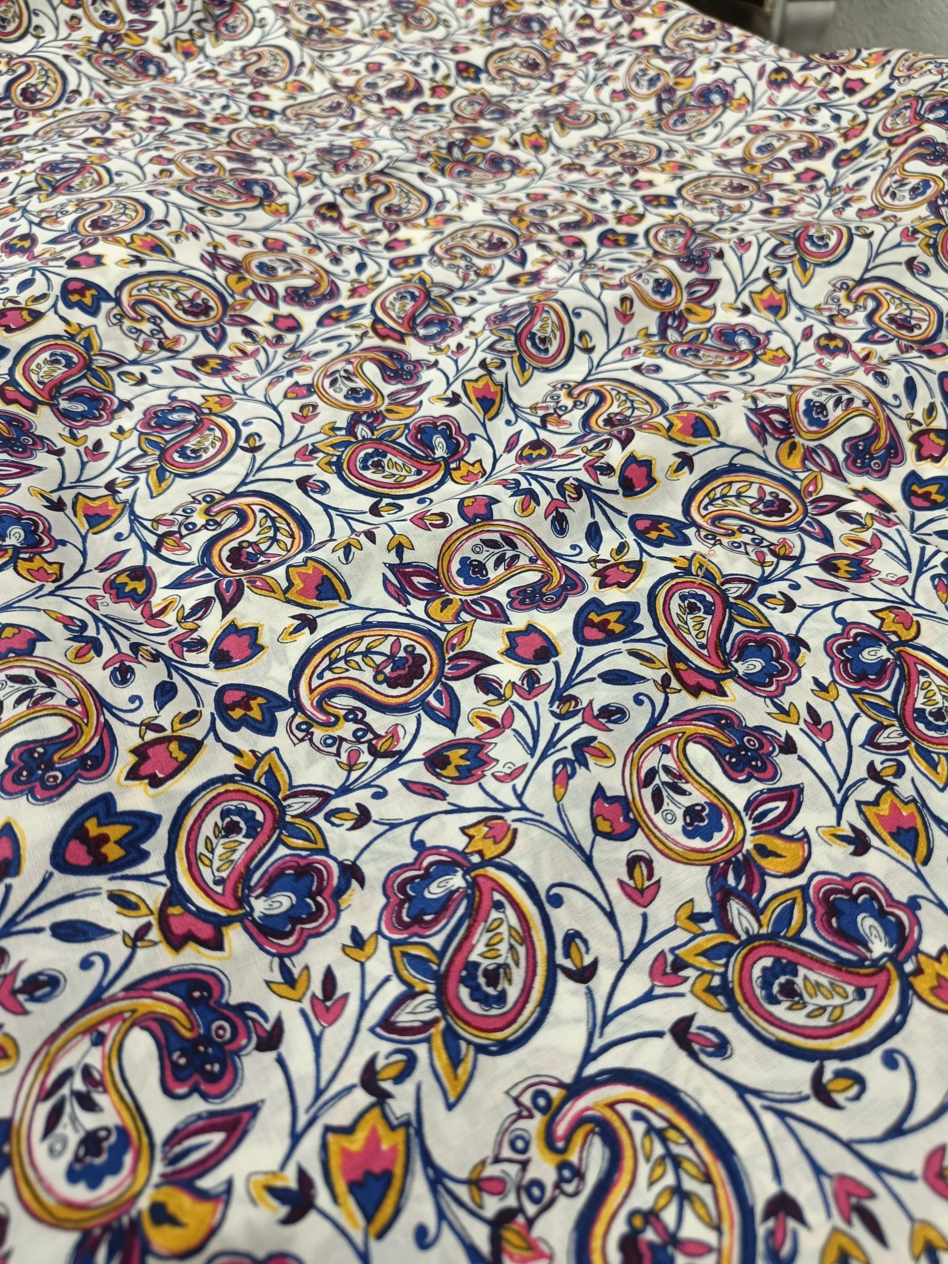 Pure Cotton Paisley Printed Unstitched Suit