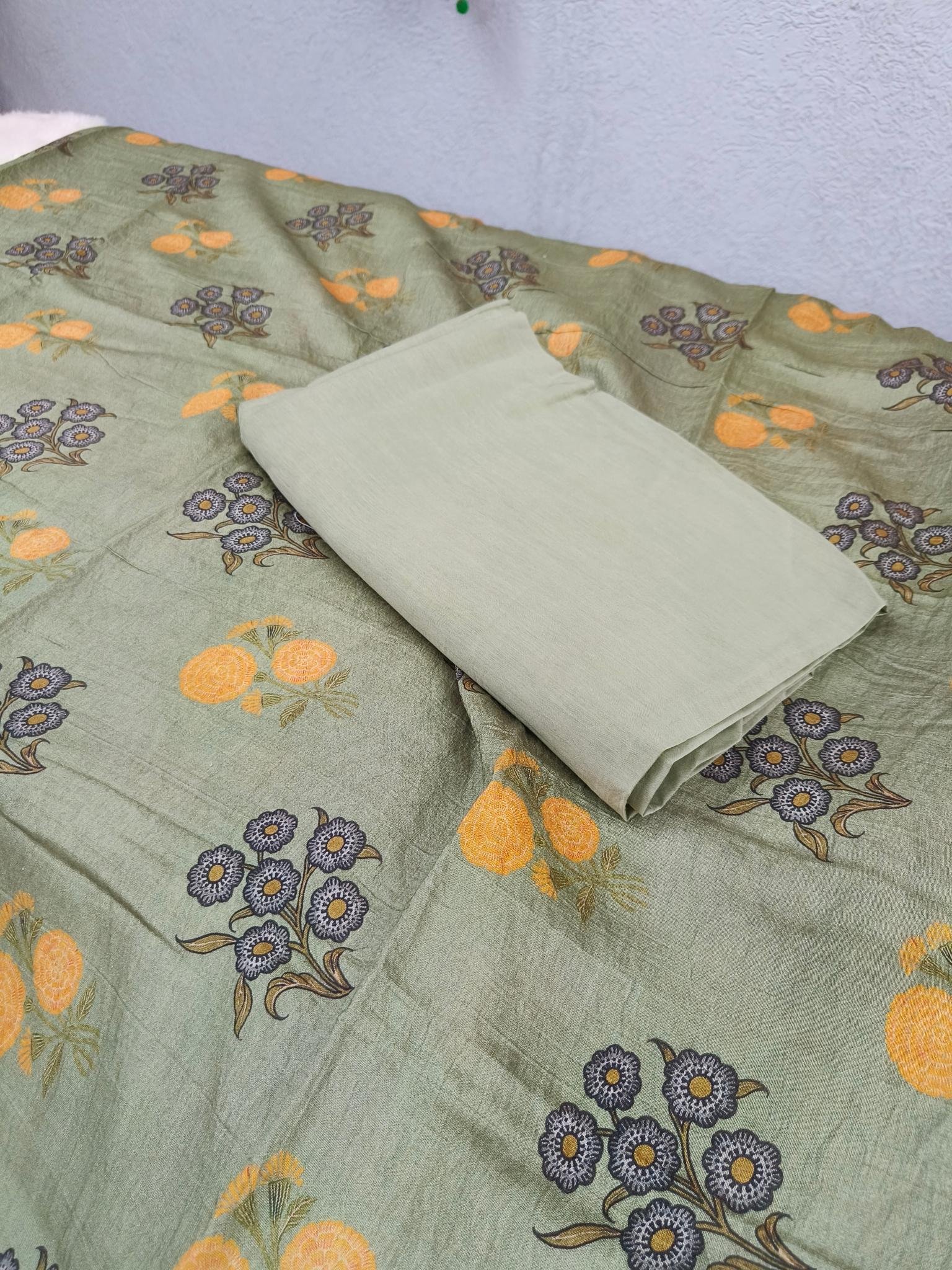 Moongra Silk Unstitched Suit