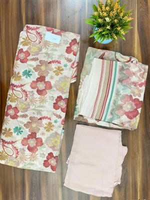 Georgette Unstitched Suit Floral