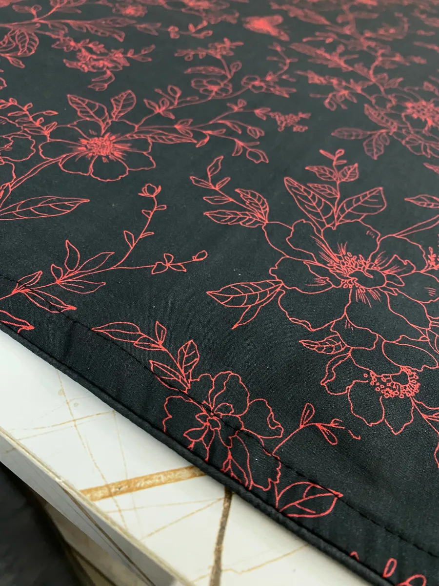 Cotton | Black | Printed | Unstitched Suit