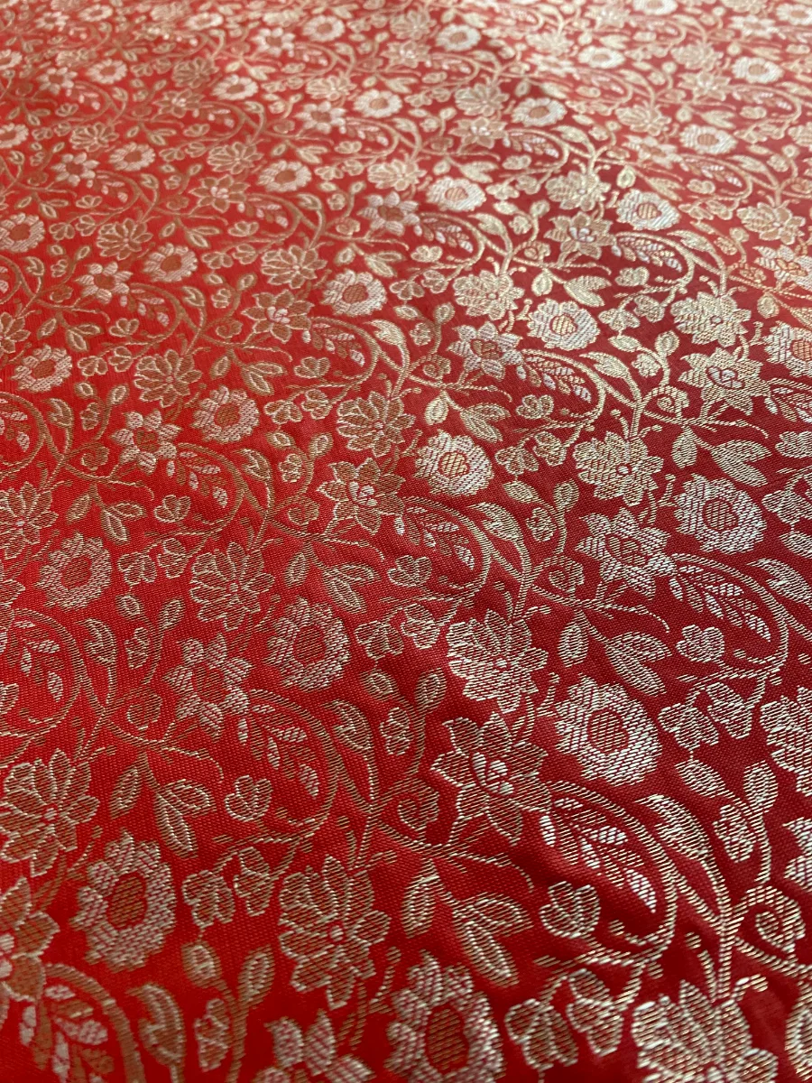 Kheen Khab | Dark Red | Printed | Unstitched Suit