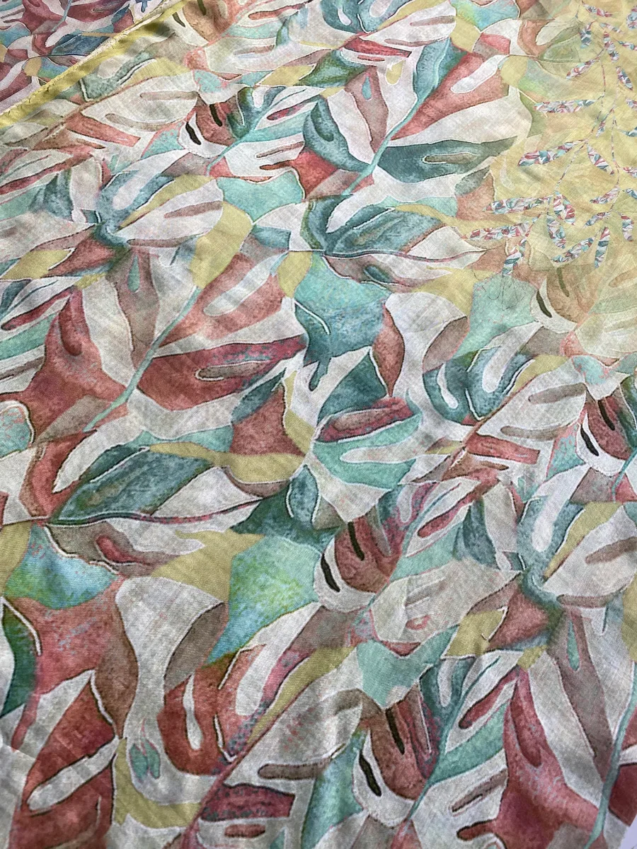 Muslin | Sky Blue Multicolour Print | Printed | Unstitched Suit