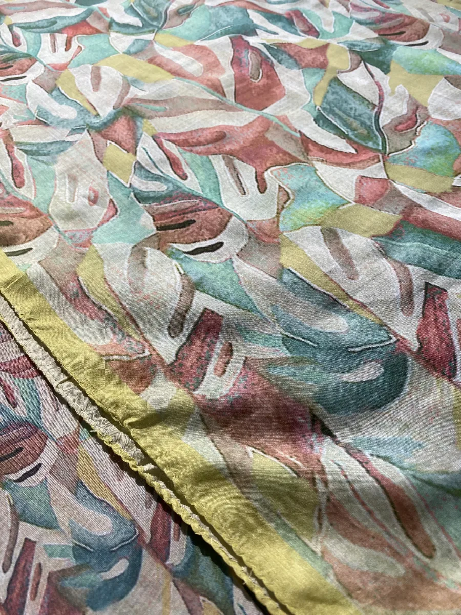 Muslin | Sky Blue Multicolour Print | Printed | Unstitched Suit